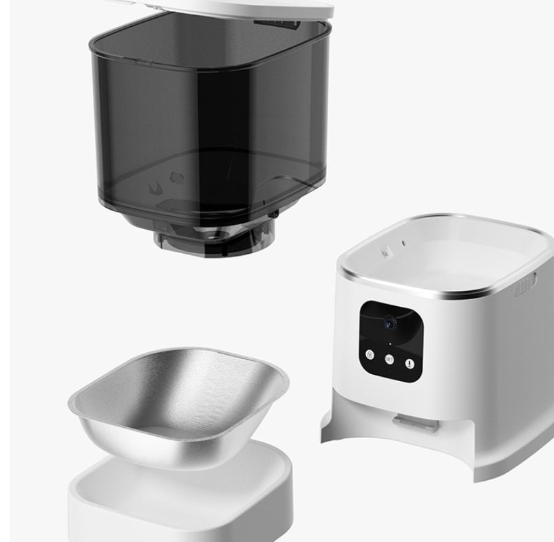 Pet Automatic Feeder Large Capacity Smart Voice Recorder APP Control Timer Feeding Cat Dog Food Dispenser With WiFi Pet Bowl 