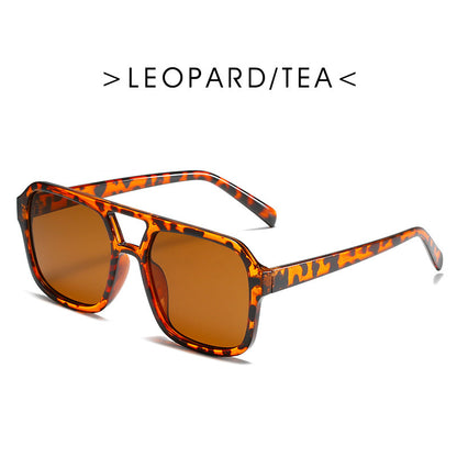 Square Double Beam Sunglasses Men And Women Retro Personality 3188daa8 810c 4928 b22a 842c8236e1c8