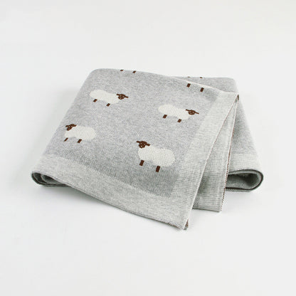 Baby sheepskin blanket baby windproof cover 3196558705636