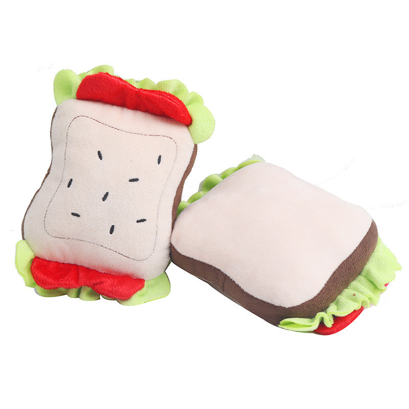 Dog Teething Simulation Sandwich Dumplings Chewing Noise Plush Toy 31a965ce 0a21 4b31 88e7 a8bba75aae7b