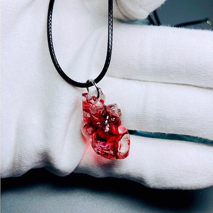 Flesh And Blood Heart Creative Necklace Pendant Heart Artwork 31ae2747 f3dd 471f 8867 fff36528c914