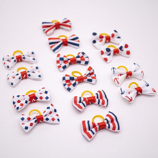 Pet Dog Cat Headdress Flower Bow Rubber Band 31c0117e 5a30 4588 a31a 9e13c42e4040