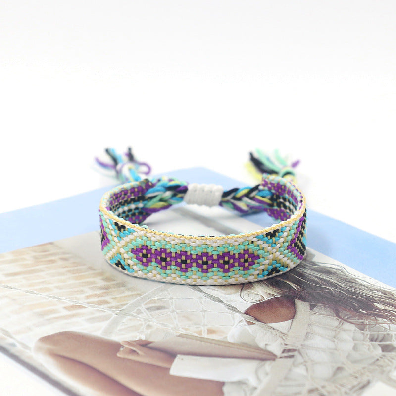 Bohemian Color Woven Bracelet Wristband For Fans 31c1e33c de9c 4ab0 915f 26ad3f33c66b