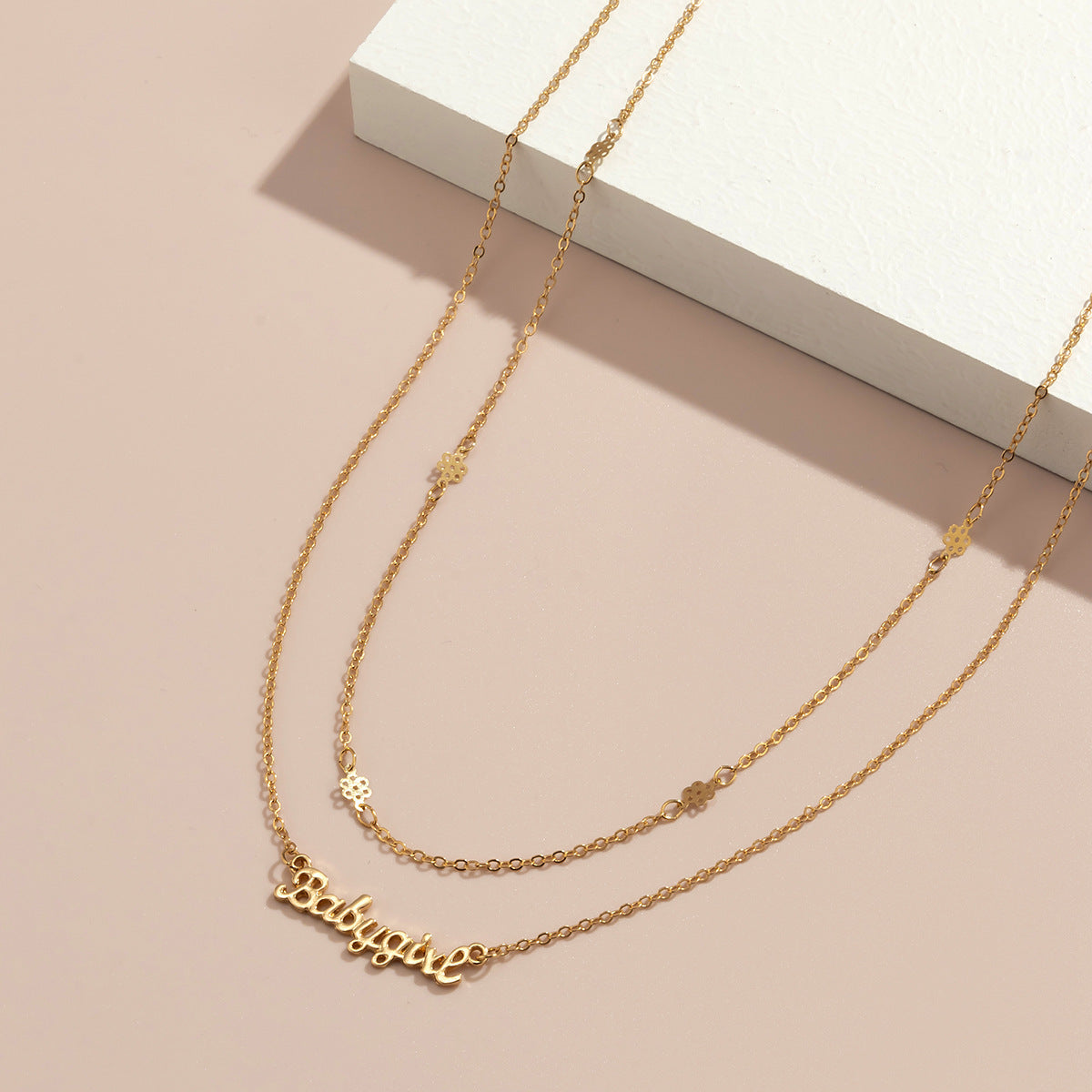 Simple Metal Letter Pendant Waist Chain For Women Europe And America Cross Border Multi-layer Sexy Fashion Slim Chain Body Ch