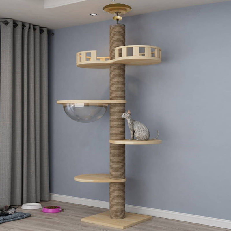 Solid Wood Column Cat Climbing Frame Toy 31c54772 998c 4978 bd5b 28aba6d1abd1