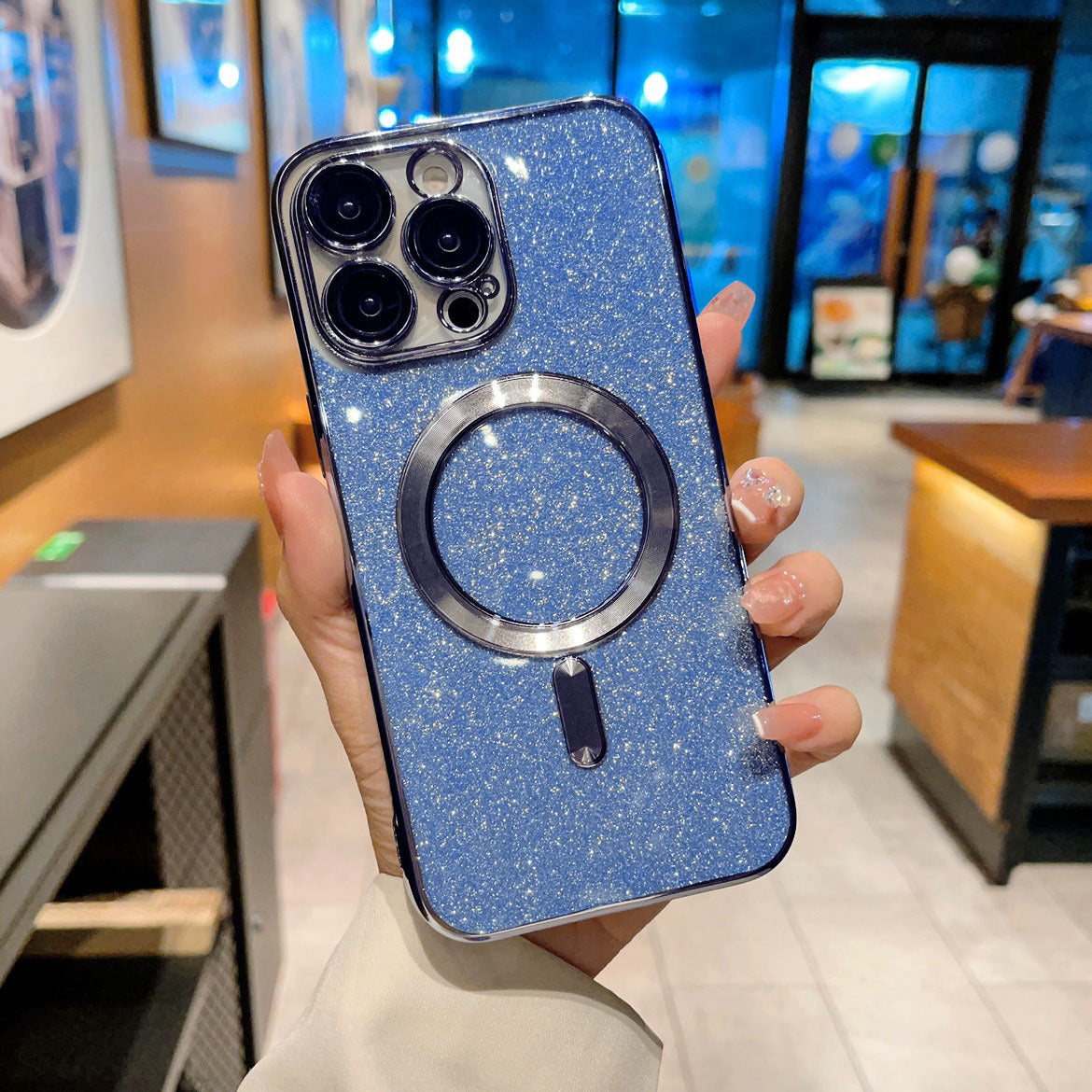Electroplating Magnetic Transparent Soft Shell Protective Cover - 图片 5