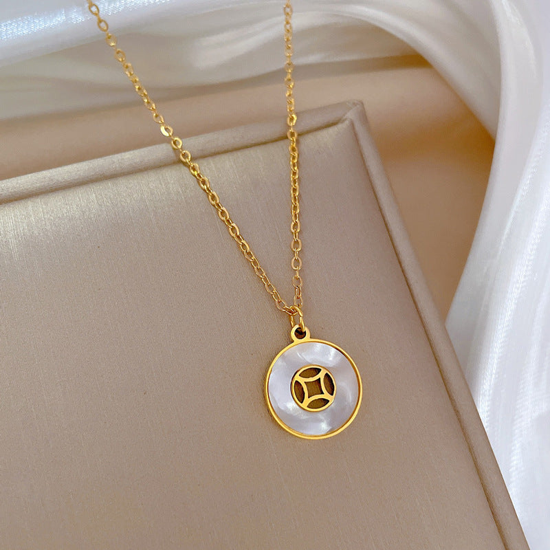 Beimu Coin Women's Simple Short Collar Chain 3202d395 df5f 4057 8172 7bac9a453534