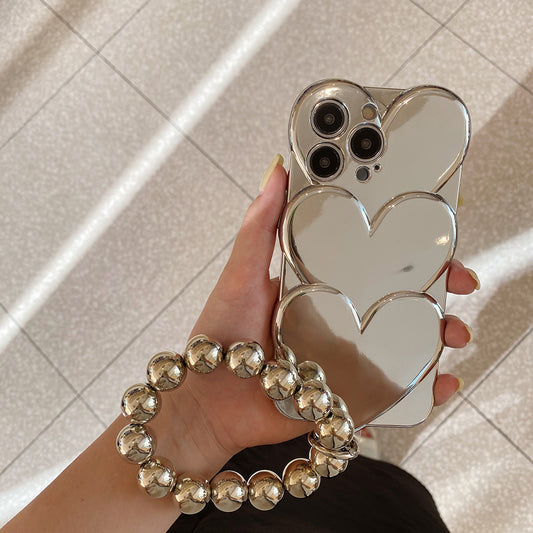 Electroplating Love Mobile Phone Case Three-dimensional Soft Shell 32064ad8 bd2b 4522 80b4 4396a4435442