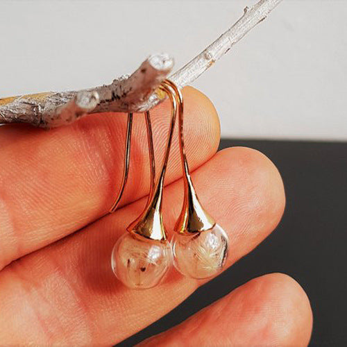Handmade Dandelion Glass Ball Ear Hook 320bccbb fa7a 4e28 b2f9 f2b59e1bea2f