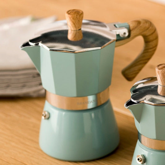 Octagonal aluminum coffee maker 321348690487