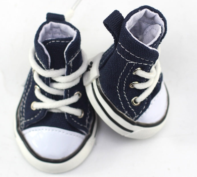 Pet cowboy canvas shoes for dogs 321440663392