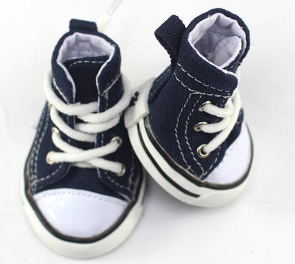 Pet cowboy canvas shoes for dogs 321440663392