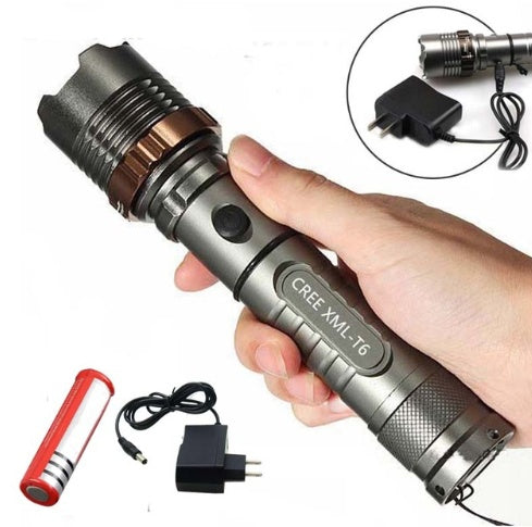 CREE t6 glare flashlight T6 flashlight T6 zoom rechargeable flashlight 322662480234