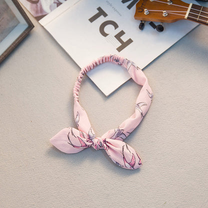 Big bow tie bunny ears headband 3230845376059