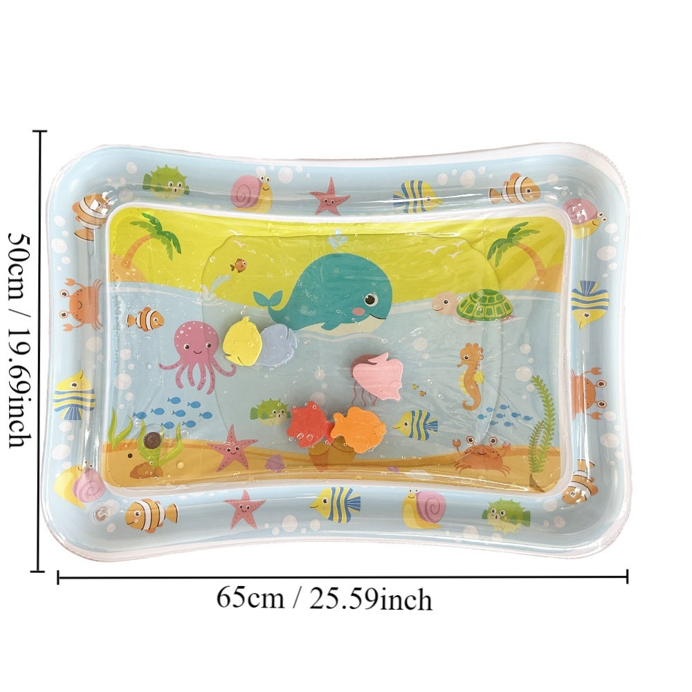 Children's Inflatable Marine Animal Racket Water Cushion Baby Crawling Racket Water Bag Racket Water Cushion Climbing Pad 323