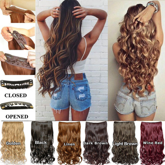 European and American wig female five card wig piece 323429122661
