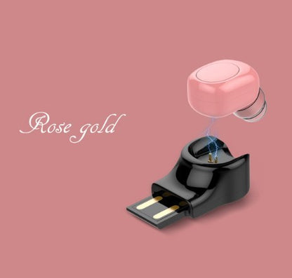 Micro Bluetooth Headset Earbud Wireless Mini Stereo Invisible Car Sports Headphones 3237152952610