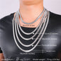Titanium steel necklace snake bone chain