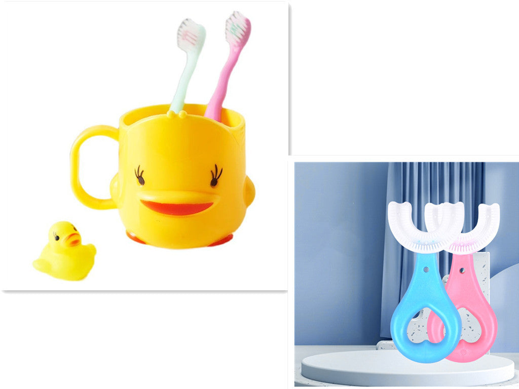 Children's U-shaped Food Grade Soft Rubber Toothbrush 323952b4 2fdf 4189 a668 c7260d7045a7 b72fb8f1 ef92 41be b9df a698ed084d