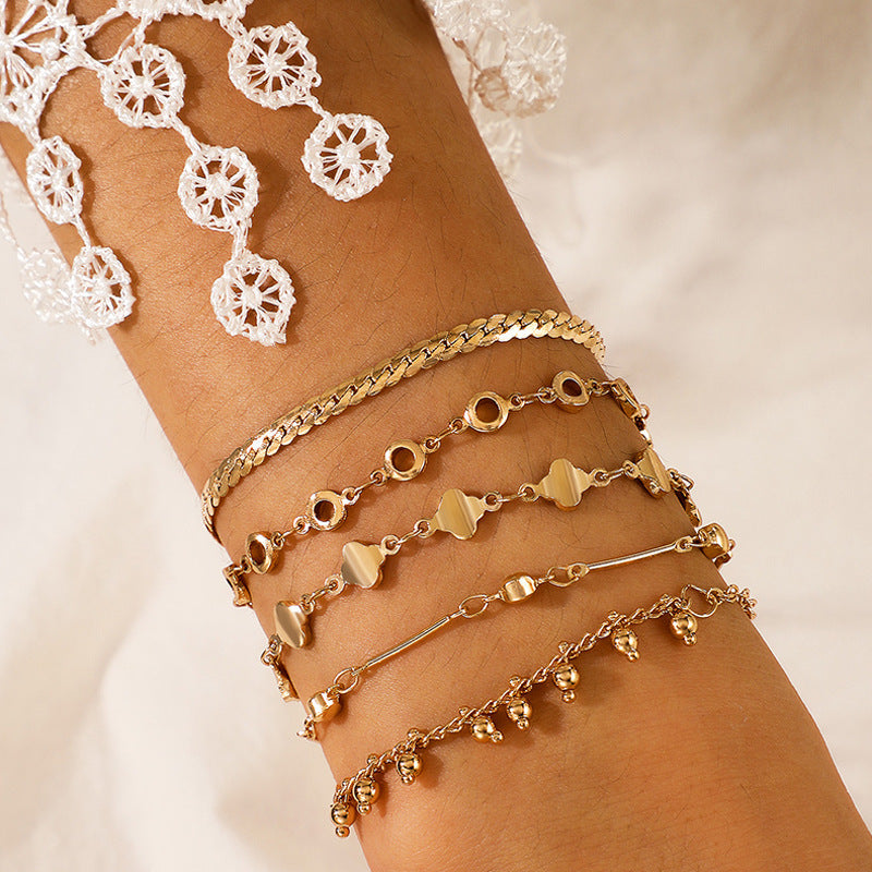 Boho Style Flower Starfish Buckle Circle Bracelet Set 323cb5e1 0246 4f25 b0df be2cf998a035