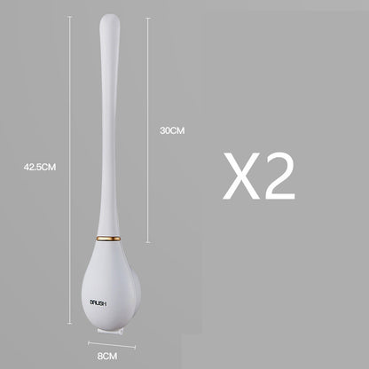 Household Brush Wall-mounted Long-handled Silicone Toilet Brush 323e2a52 4810 4209 a3db 041172a9d131