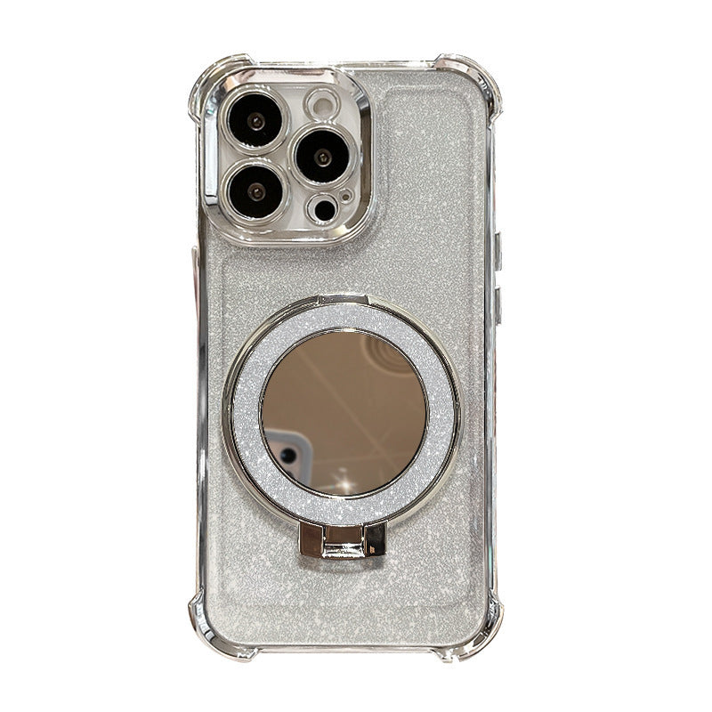 Applicable To 15 Phone Case Iphone16 Glitter Folding Bracket Protective Cover Drop-resistant 32457f56 dd0e 40fe ba87 c7bb49bc