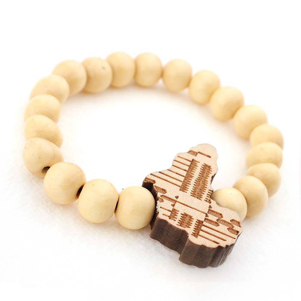 Africa map wooden sign bracelet 3246248312570