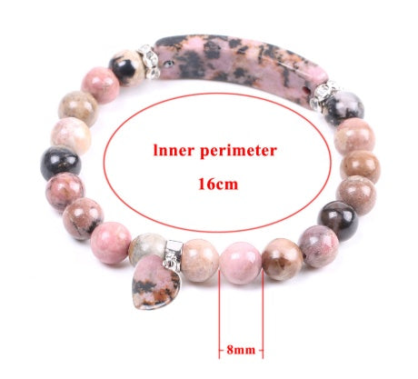 Red stone bracelet love pendant 325228056360