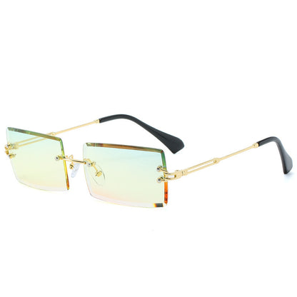 Fashion New Rimless Cut Edge Square Sunglasses 32523120518