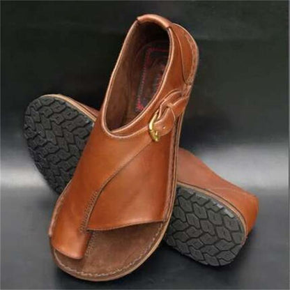 Buckle toe flat sandals and slippers 3253506932704