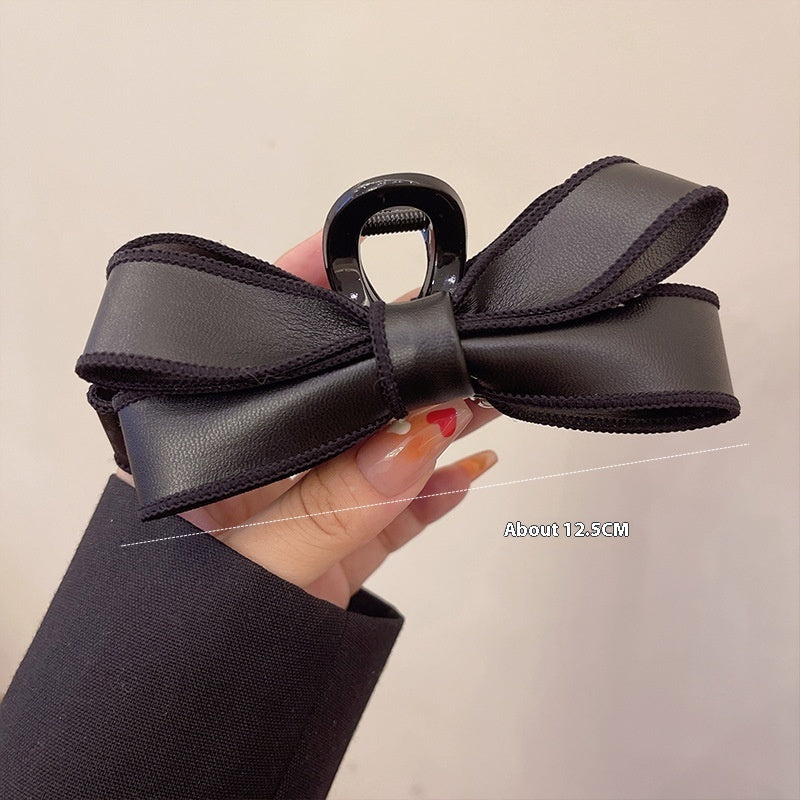 French Elegant Bow Claw Clip Girls Spring And Summer 325bd496 ce55 4eea 8bbe f19facedea20 trans