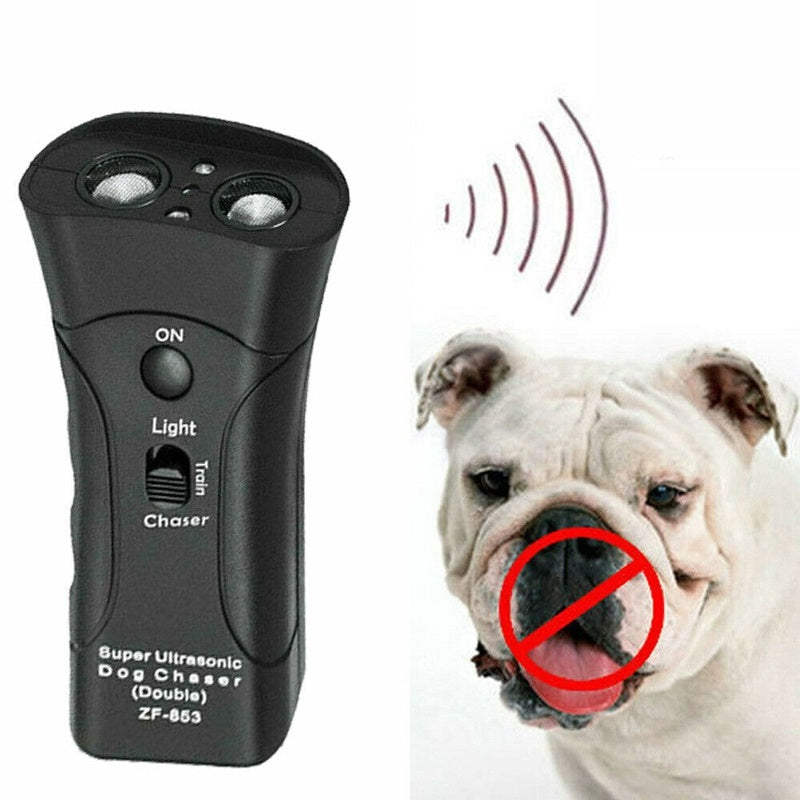 3-in-1 Anti Barking Dog Training Device Ultrasonic Dog Training Repeller  LED Flashlight - HD Wireless Product #8