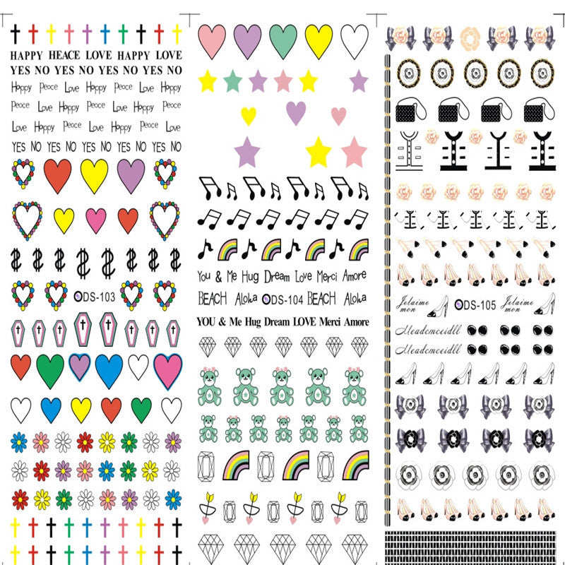 Watermark sticker decal nail sticker 326863183182
