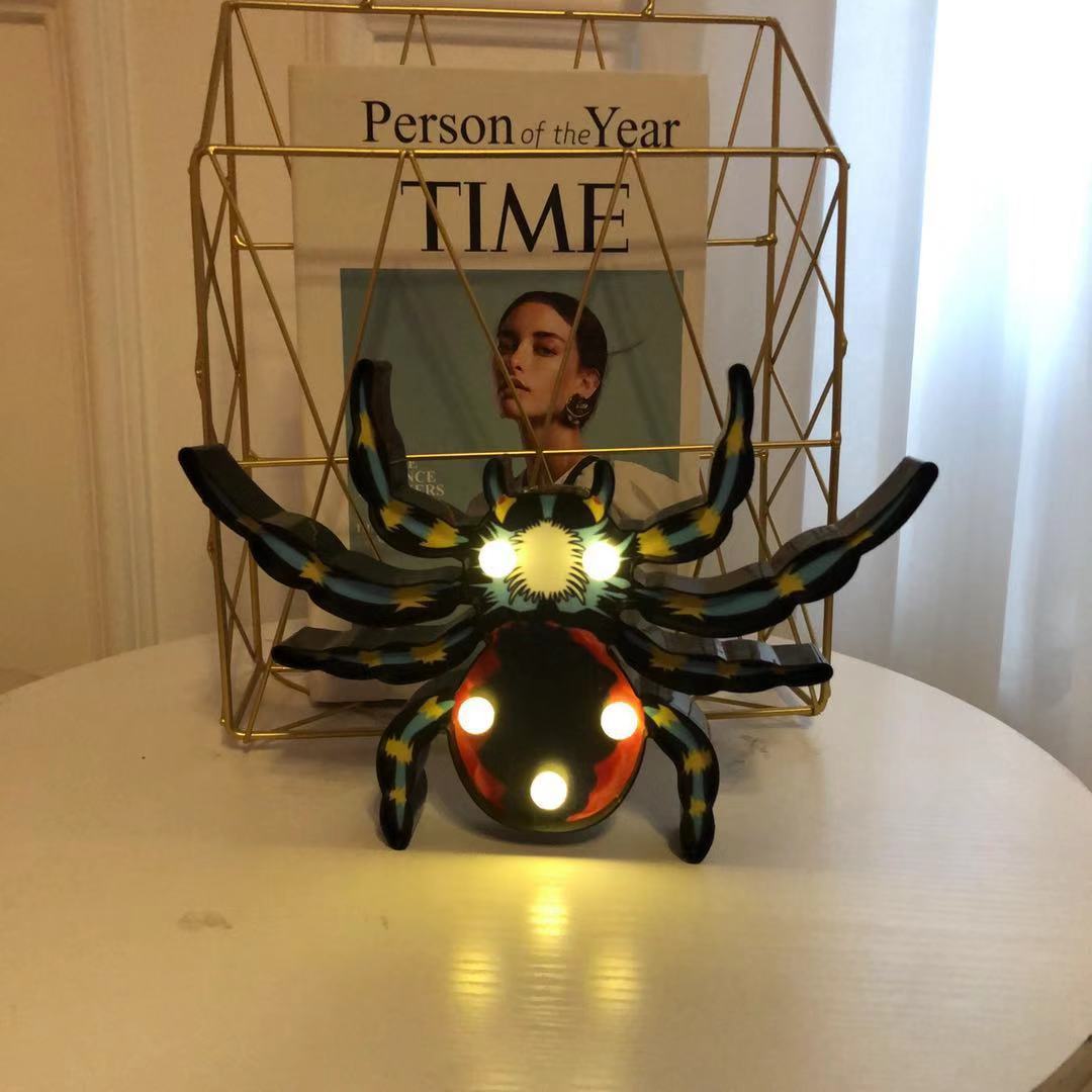 Halloween Lights Decoration LED Light Pumpkin Spider Bat Skull Outdoor Decorative Modeling Room Lights Decor Helloween Party 