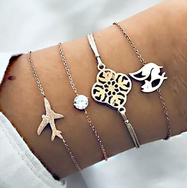 female multi-layer rope chain bracelet jewelry 328130720290