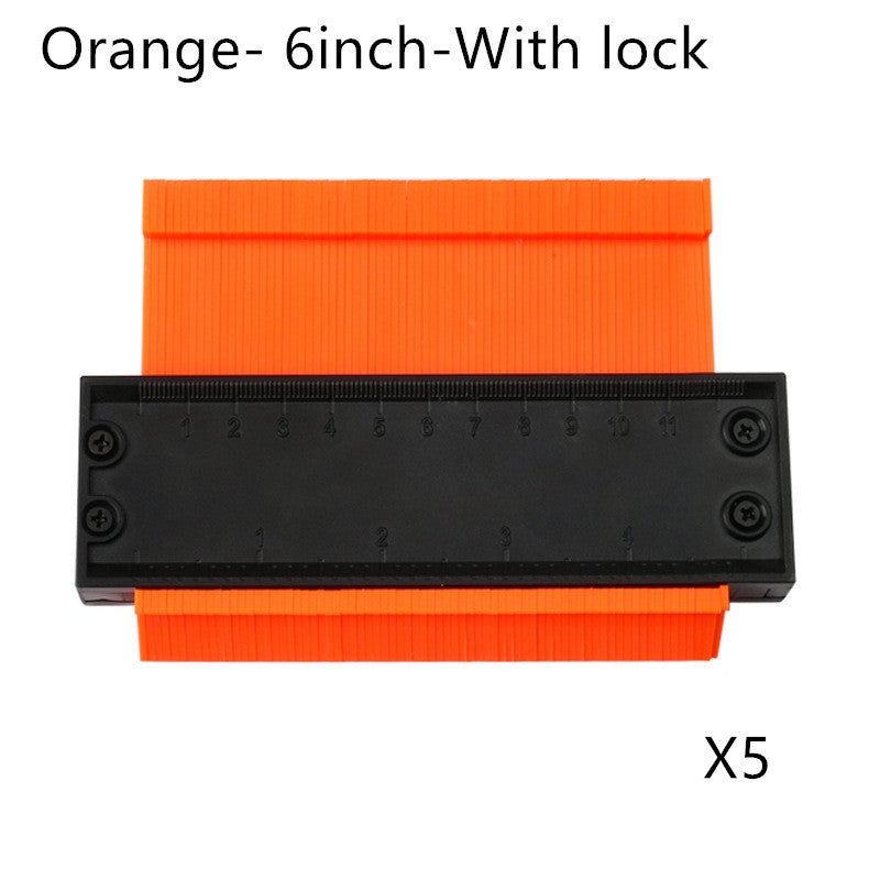 5 10 Inch Contour Gauge Template Plastic Measuring Contour Gauge Duplicator Tiles Edge Shaping Measure Ruler Measuring Tool - 图片 6