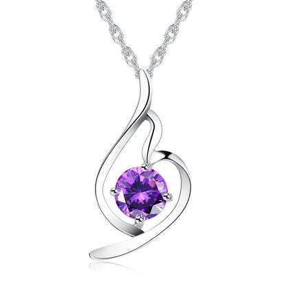 925 Sterling Silver Pendant Chain soft ladies fashion accessories pendant diamond silver jewelry Korean Korean Fashion Necklace - HD Wireless Product #2