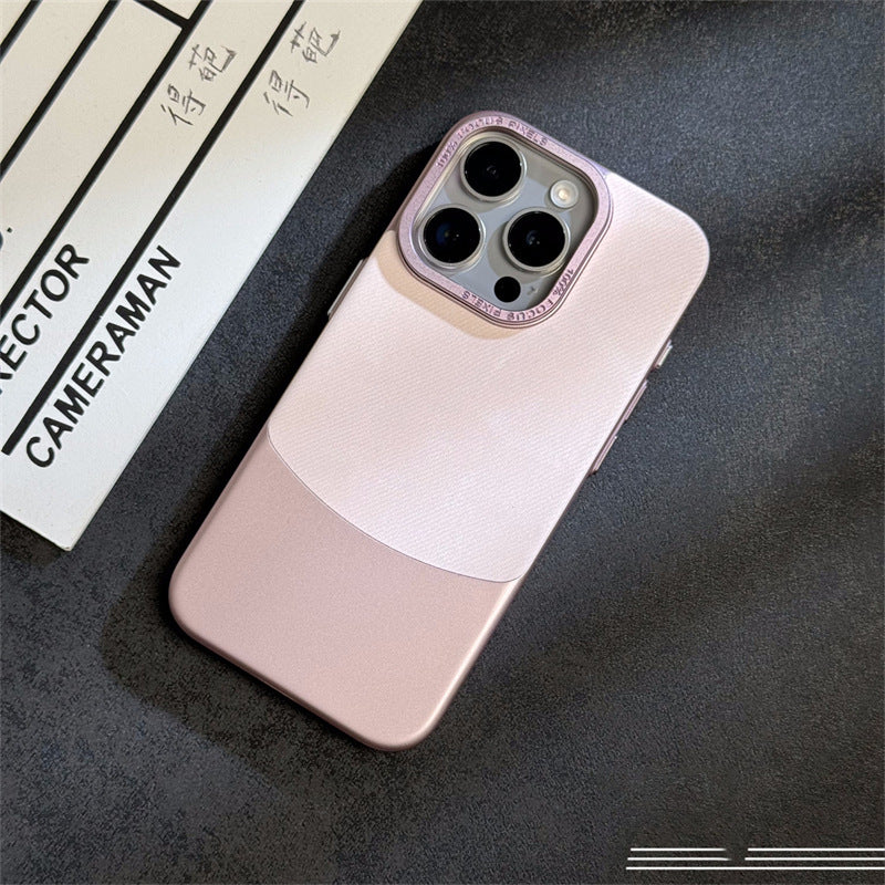 Flannel Fabric Color Matching Suitable For 15Promax Phone Case Electroplating Hard Shell 32bf5e95 75d6 491e 8d5b 67b5c9181517