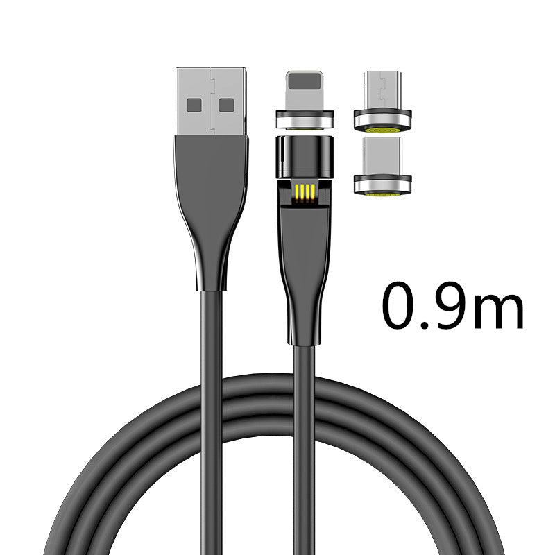 Three In One Data Cable 540 Degree Rotation Spherical Magnetic Charging - 图片 8
