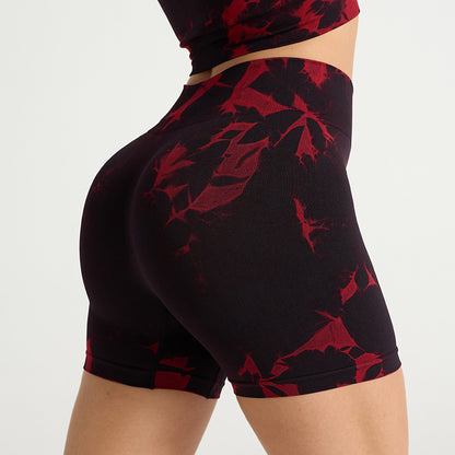 Women's One-shoulder Seamless Tie-dye Yoga Clothes Fitness Suit 32efe3a2 ab91 4550 b8ef fb7d604db620