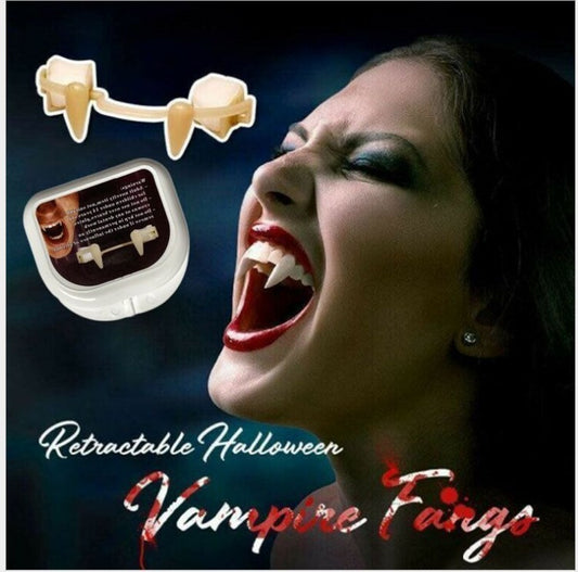 Halloween Vampire Teeth Retractable Fangs Masquerade Party Horror Zombie Teeth Cosplay Costume Props 32f02b48 7662 48a6 b4f8 