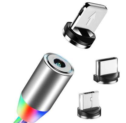 Compatible with Apple, Flowing Ligh Magnetic Streamer Data Line Cable for Iphone Android Typec - 图片 8