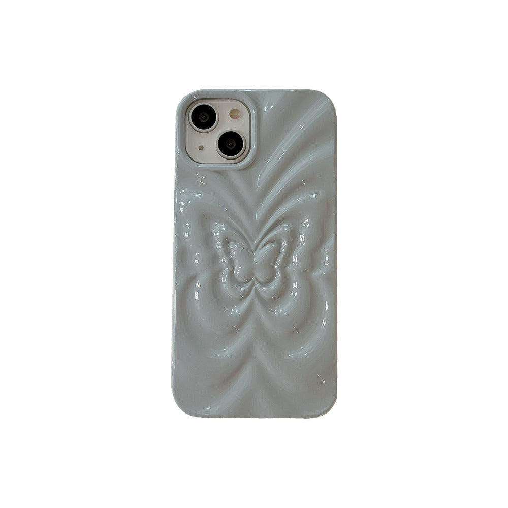 Solid Color Pleated Butterfly Suitable For 14promax Phone Case 330e34ef 0274 470d 95e1 2d3cd808a693