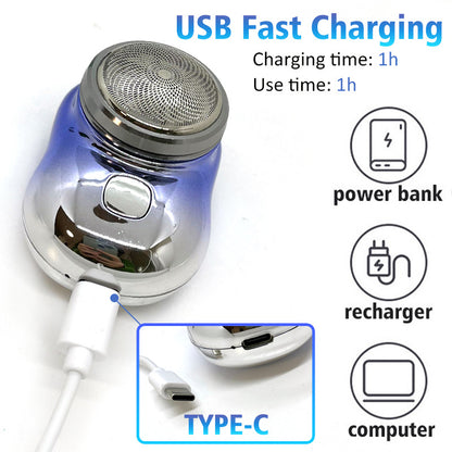 Mini Portable Face Cordless Shavers Rechargeable USB Electric Shaver Wet & Dry Painless Small Size Machine Shaving For Men 33
