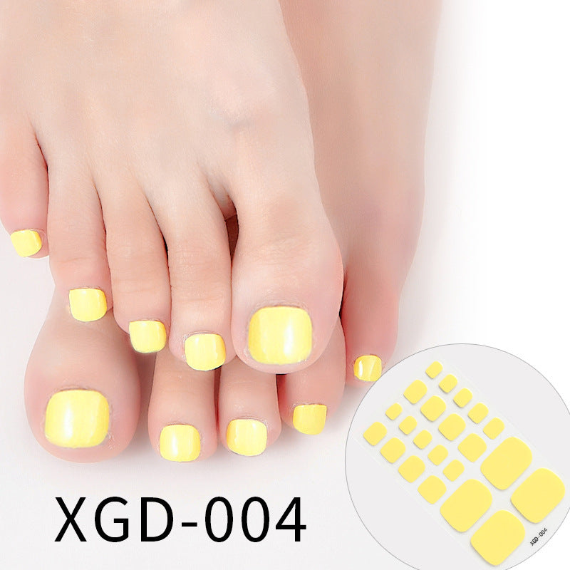 Nail Art Foot Sticker Fashion Solid Color Nail Sticker 33147ac7 371e 43f7 a8db 95453754d0cd