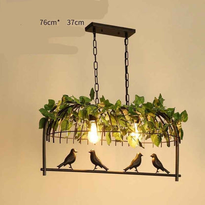 Walnut Chandelier Iron Bar Plant Bird Restaurant 3322f604 8a0e 4c79 944c 472aed110c16
