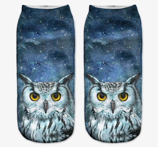 Popular Funny Unisex Short Socks 3D Cat Printed Anklet Socks Casual Socks 332666551869