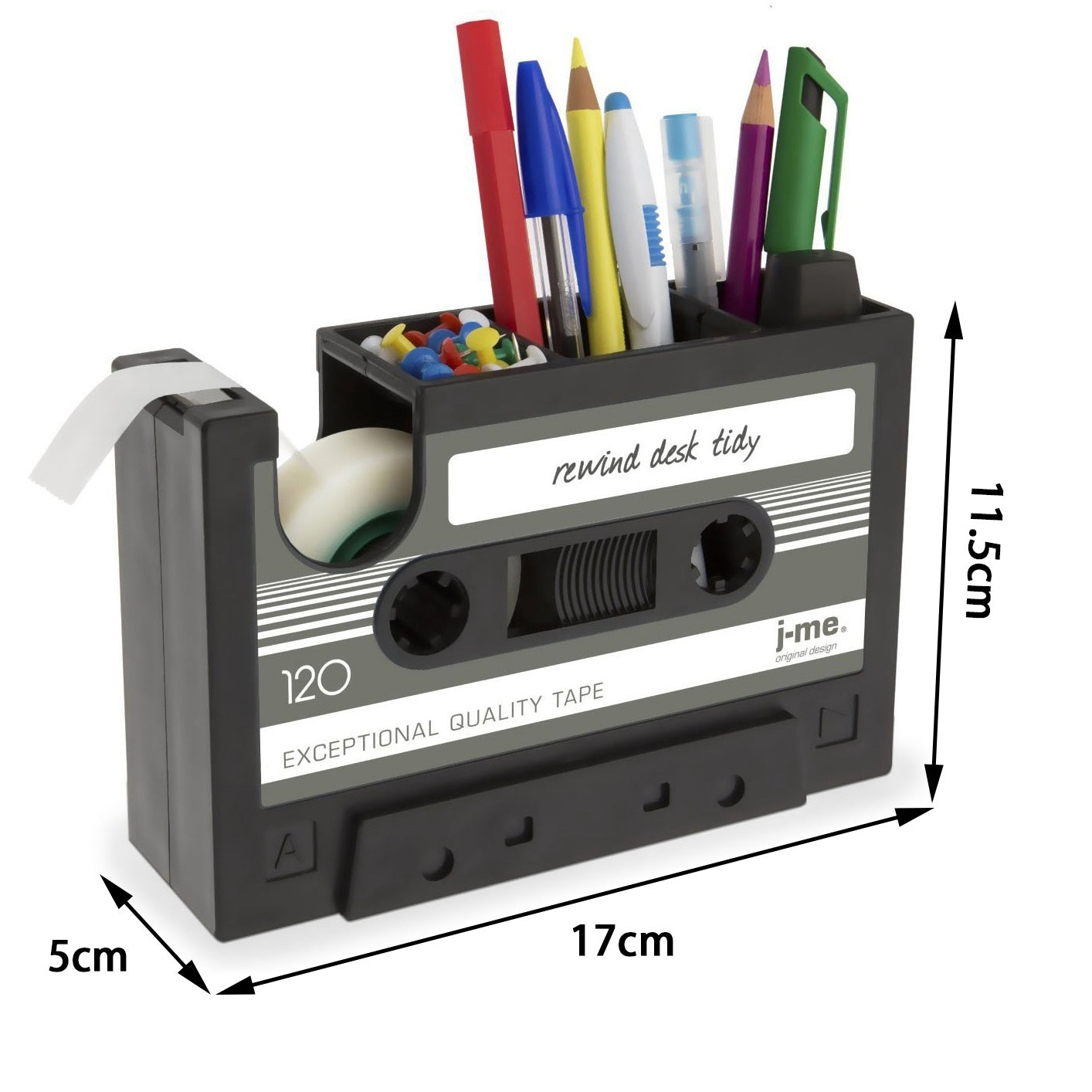 Cassette Tape Dispenser Pen Holder Vase Pencil Pot - 图片 6