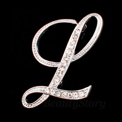 English letter brooch with diamonds 33314518716