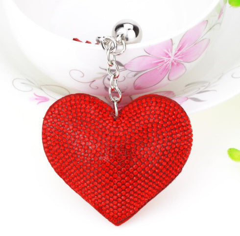 Peach Heart Hot Rhinestone Leather Advertising Keychain 33363461 ea7a 4d4e b563 baae56c6fccc